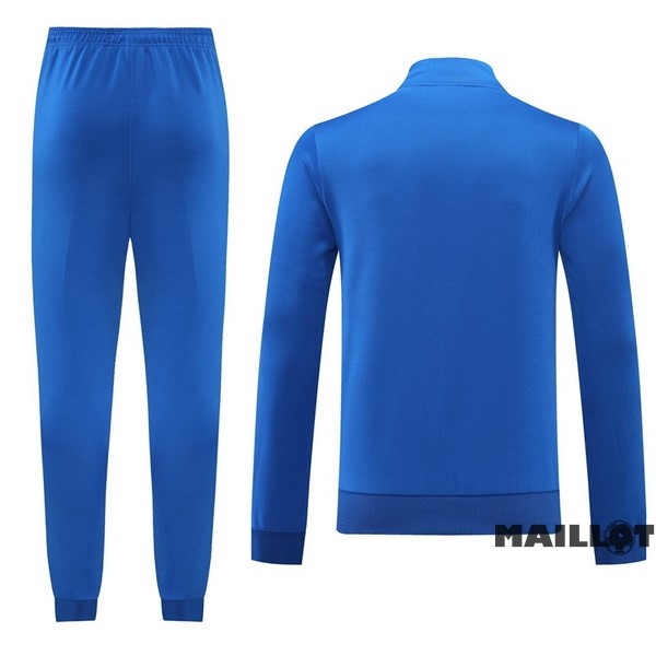 Foot Maillot Pas Cher Ensemble Complet Ropa Deportiva Con Cremallera Larga adidas 2022 2023 Bleu Blanc