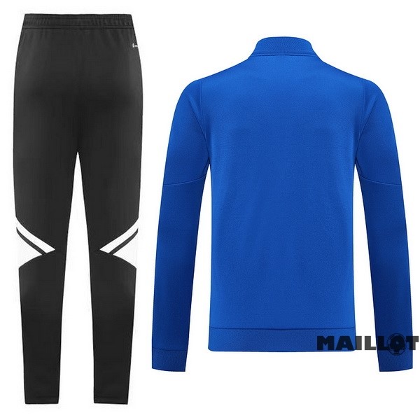 Foot Maillot Pas Cher Ensemble Complet Ropa Deportiva Con Cremallera Larga adidas 2022 2023 Bleu Noir Blanc
