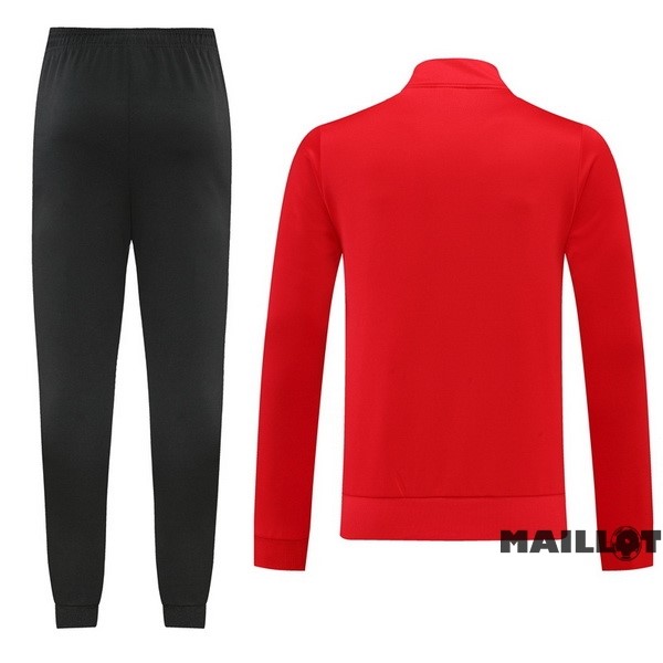 Foot Maillot Pas Cher Ensemble Complet Ropa Deportiva Con Cremallera Larga adidas 2022 2023 Rouge Noir