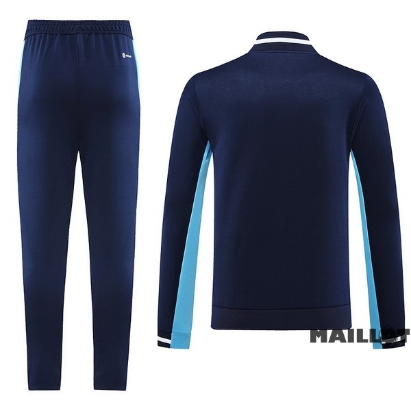 Foot Maillot Pas Cher Ensemble Complet Ropa Deportiva Con Cremallera Larga adidas 2023 Bleu