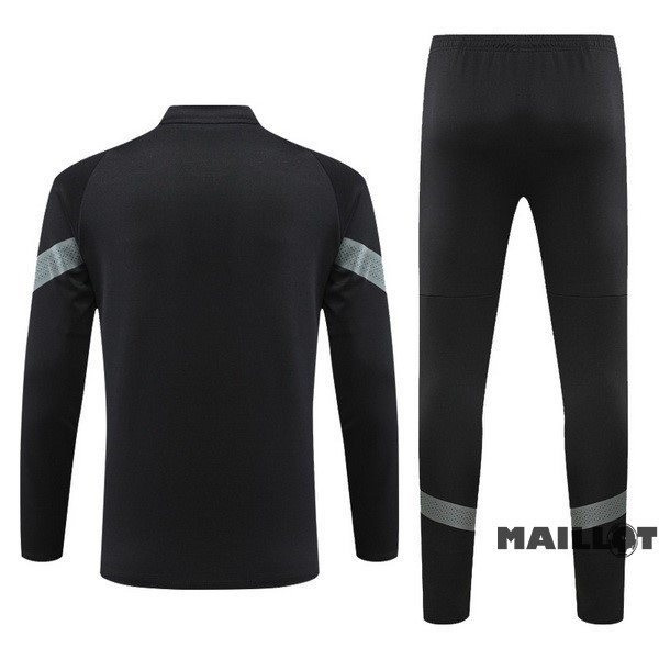 Foot Maillot Pas Cher Ensemble Complet Sudadera Entrainement AC Milan 2022 2023 I Noir
