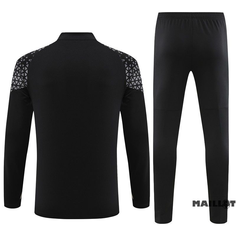 Foot Maillot Pas Cher Ensemble Complet Sudadera Entrainement AC Milan 2023 2024 Noir