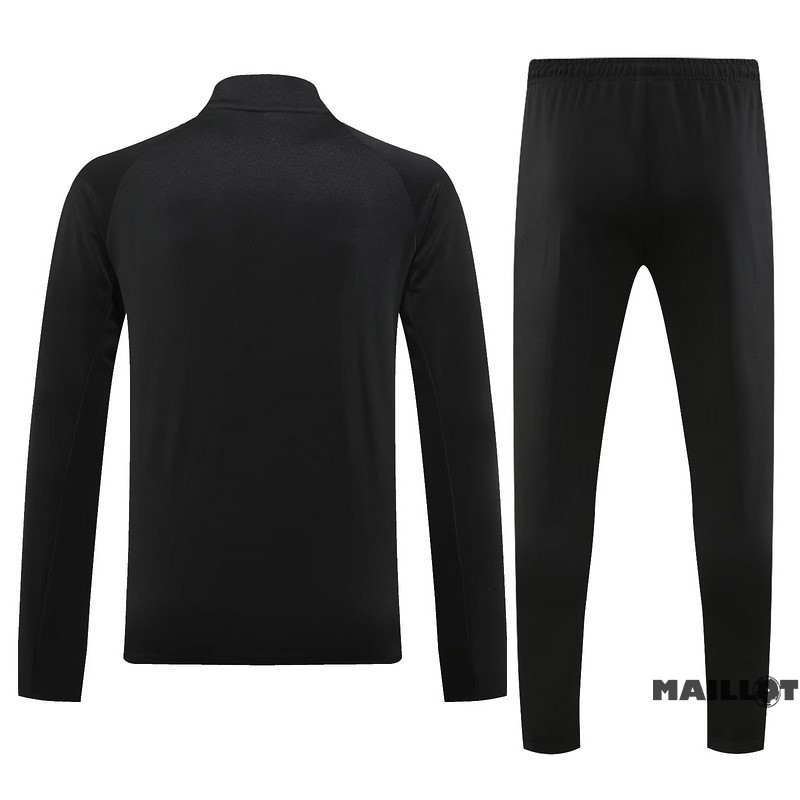 Foot Maillot Pas Cher Ensemble Complet Sudadera Entrainement AC Milan 2023 2024 Rouge II Noir