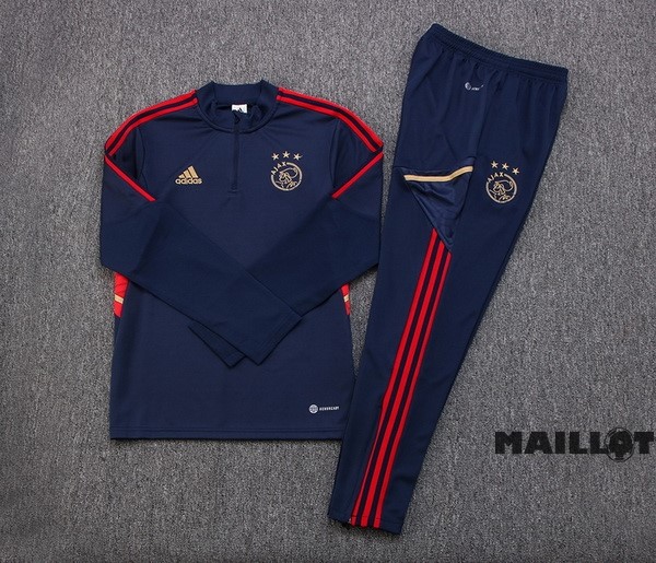 Foot Maillot Pas Cher Ensemble Complet Sudadera Entrainement Ajax 2023 2024 Purpura