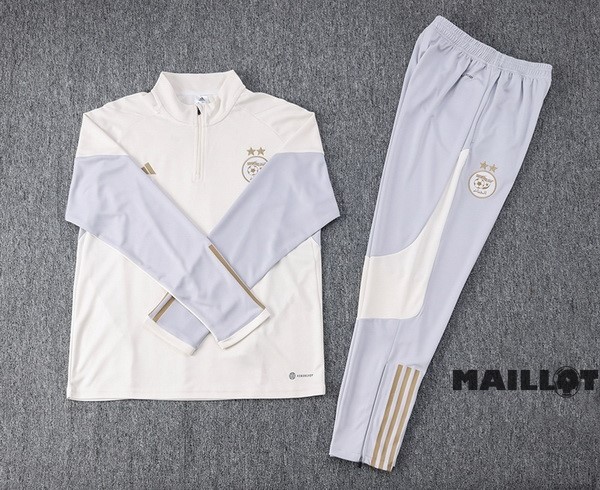 Foot Maillot Pas Cher Ensemble Complet Sudadera Entrainement Algérie 2022 2023 Blanc