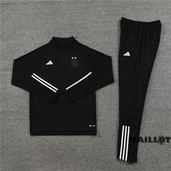 Foot Maillot Pas Cher Ensemble Complet Sudadera Entrainement Algérie 2023 Noir