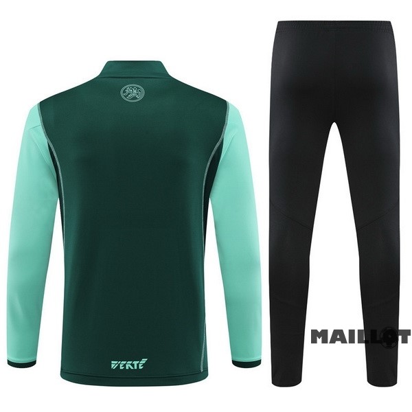 Foot Maillot Pas Cher Ensemble Complet Sudadera Entrainement Algérie 2023 Vert Noir