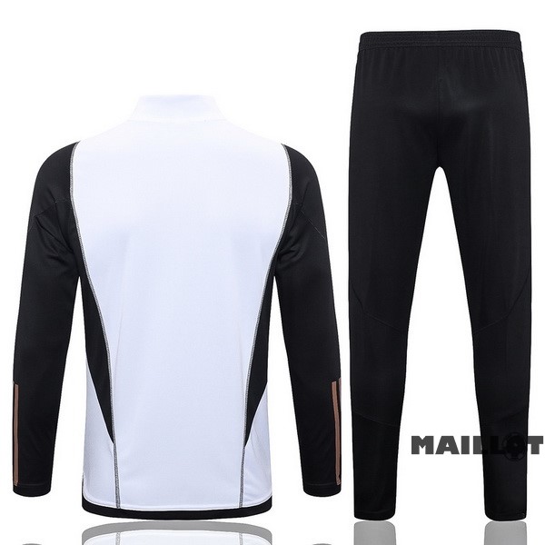Foot Maillot Pas Cher Ensemble Complet Sudadera Entrainement Allemagne 2022 Blanc Noir