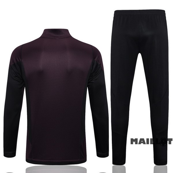 Foot Maillot Pas Cher Ensemble Complet Sudadera Entrainement Allemagne 2022 Bordeaux Noir