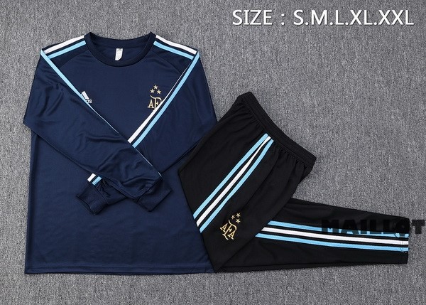 Foot Maillot Pas Cher Ensemble Complet Sudadera Entrainement Argentine 2023 Bleu