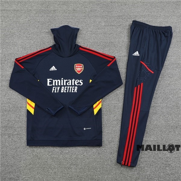 Foot Maillot Pas Cher Ensemble Complet Sudadera Entrainement Arsenal 2022 2023 Bleu III Marine