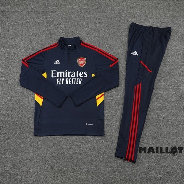 Foot Maillot Pas Cher Ensemble Complet Sudadera Entrainement Arsenal 2022 2023 Bleu II Marine