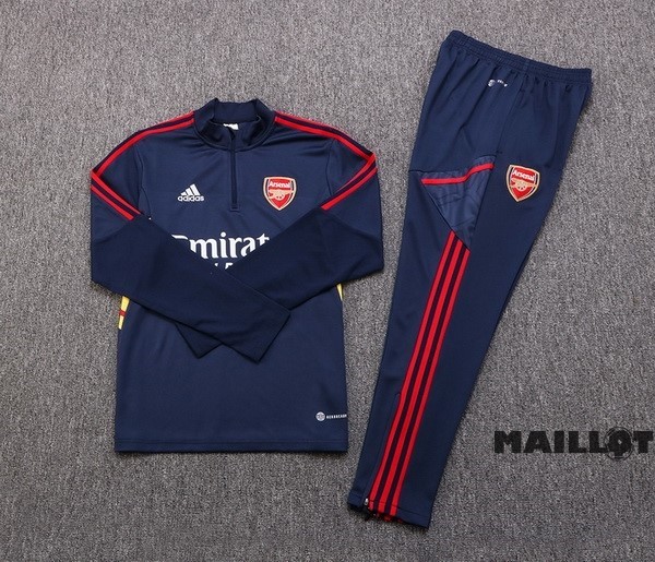 Foot Maillot Pas Cher Ensemble Complet Sudadera Entrainement Arsenal 2022 2023 Bleu I Marine
