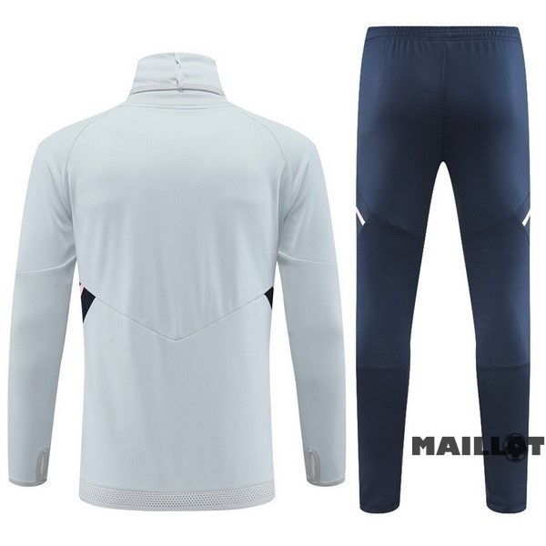 Foot Maillot Pas Cher Ensemble Complet Sudadera Entrainement Arsenal 2022 2023 Gris Bleu Marine