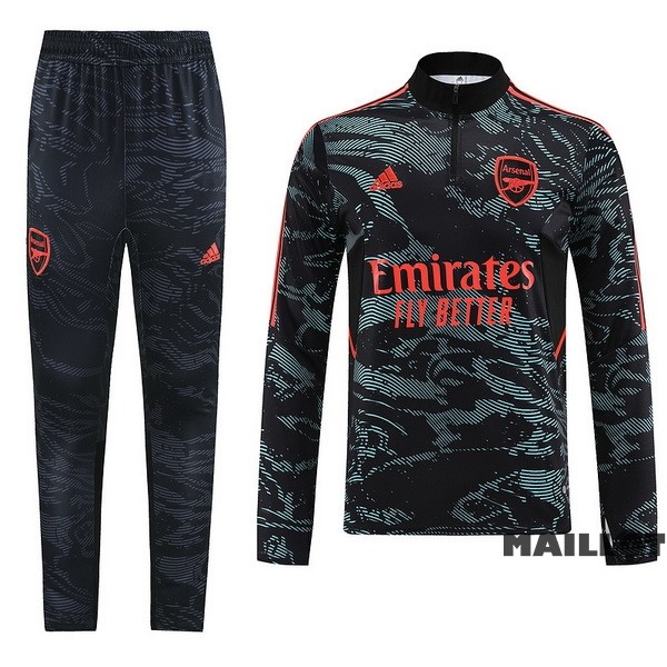 Foot Maillot Pas Cher Ensemble Complet Sudadera Entrainement Arsenal 2022 2023 Vert I Noir