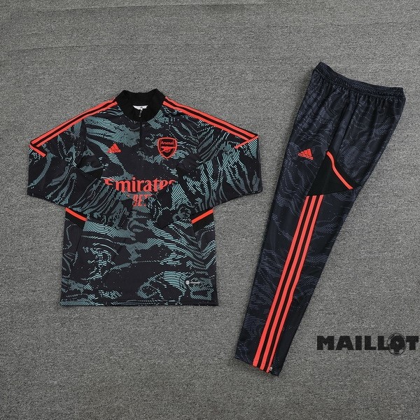 Foot Maillot Pas Cher Ensemble Complet Sudadera Entrainement Arsenal 2022 2023 Vert I Noir