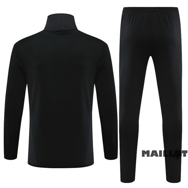 Foot Maillot Pas Cher Ensemble Complet Sudadera Entrainement Arsenal 2023 2024 Noir I Jaune