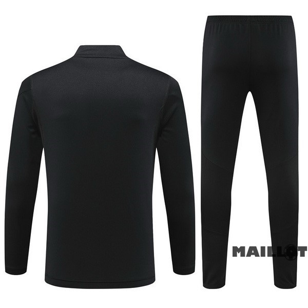 Foot Maillot Pas Cher Ensemble Complet Sudadera Entrainement Arsenal 2023 2024 Noir Jaune