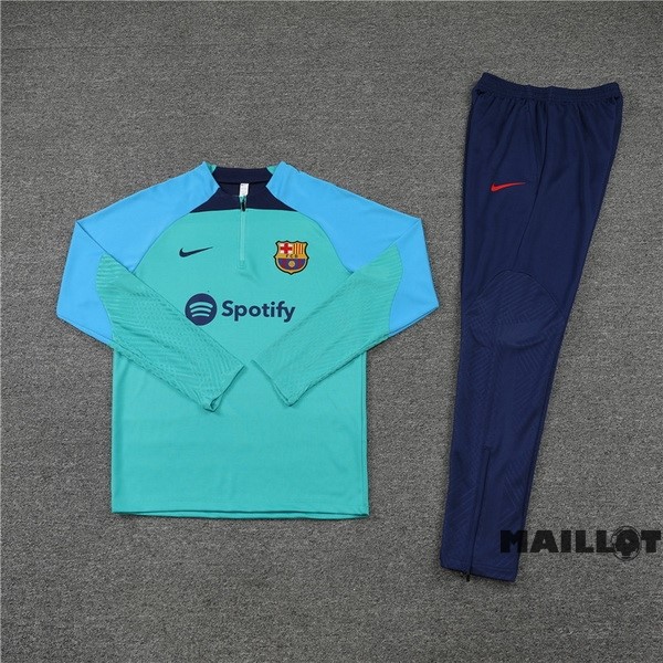 Foot Maillot Pas Cher Ensemble Complet Sudadera Entrainement Barcelona 2022 2023 Bleu II Vert