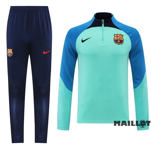 Foot Maillot Pas Cher Ensemble Complet Sudadera Entrainement Barcelona 2022 2023 Bleu Marine