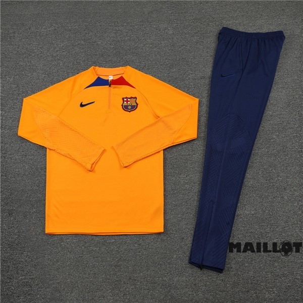 Foot Maillot Pas Cher Ensemble Complet Sudadera Entrainement Barcelona 2022 2023 Jaune Bleu