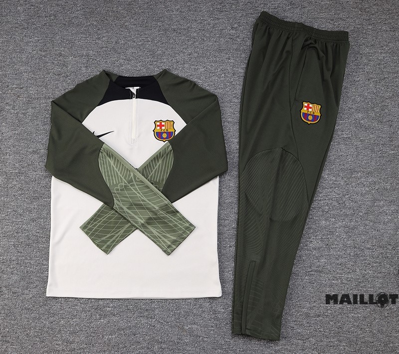 Foot Maillot Pas Cher Ensemble Complet Sudadera Entrainement Barcelona 2023 2024 Jaune Vert