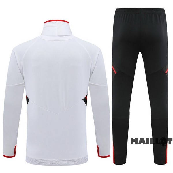 Foot Maillot Pas Cher Ensemble Complet Sudadera Entrainement Bayern Múnich 2022 2023 Blanc Noir