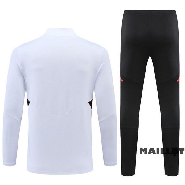 Foot Maillot Pas Cher Ensemble Complet Sudadera Entrainement Bayern Múnich 2022 2023 Blanc Noir