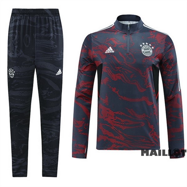 Foot Maillot Pas Cher Ensemble Complet Sudadera Entrainement Bayern Múnich 2022 2023 Gris Rouge