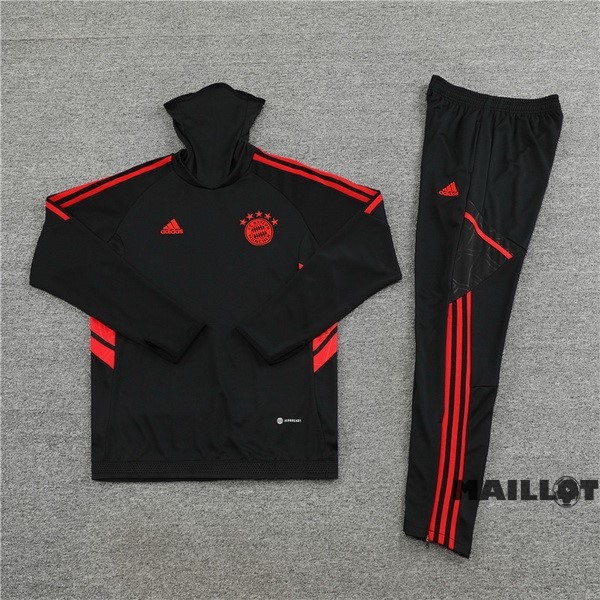 Foot Maillot Pas Cher Ensemble Complet Sudadera Entrainement Bayern Múnich 2022 2023 Noir