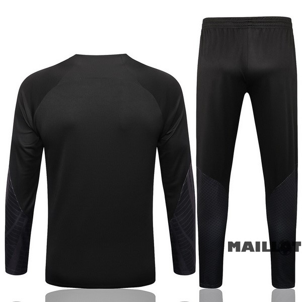 Foot Maillot Pas Cher Ensemble Complet Sudadera Entrainement Corée 2022 Noir