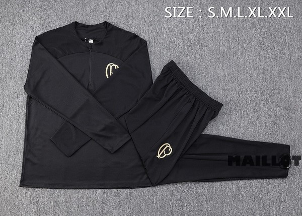 Foot Maillot Pas Cher Ensemble Complet Sudadera Entrainement Corinthians Paulista 2022 2023 Noir
