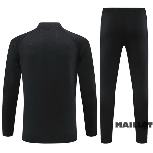 Foot Maillot Pas Cher Ensemble Complet Sudadera Entrainement Corinthians Paulista 2023 2024 I Noir