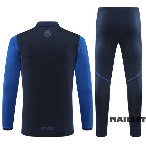 Foot Maillot Pas Cher Ensemble Complet Sudadera Entrainement Enfant Algérie 2023 Bleu