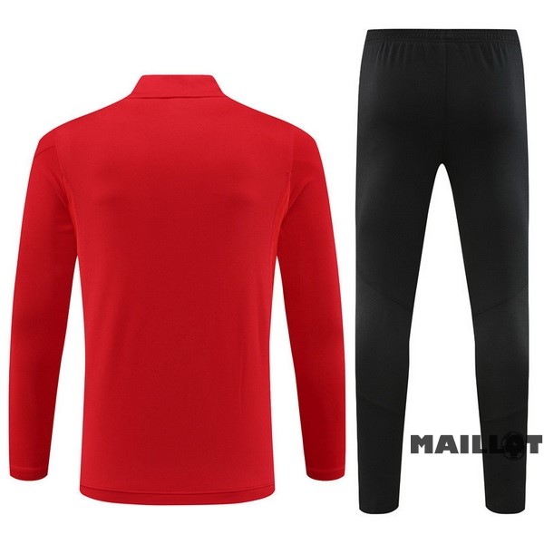 Foot Maillot Pas Cher Ensemble Complet Sudadera Entrainement Enfant Arsenal 2023 2024 Rouge Noir