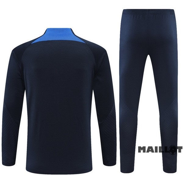 Foot Maillot Pas Cher Ensemble Complet Sudadera Entrainement Enfant Chelsea 2022 2023 Bleu