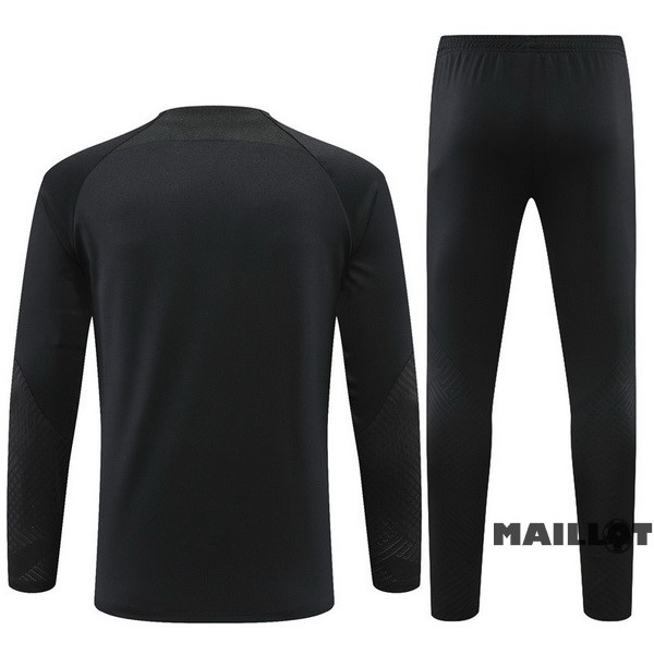 Foot Maillot Pas Cher Ensemble Complet Sudadera Entrainement Enfant Chelsea 2022 2023 I Noir