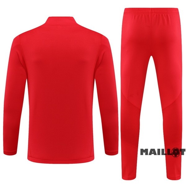 Foot Maillot Pas Cher Ensemble Complet Sudadera Entrainement Enfant Flamengo 2023 2024 I Rouge
