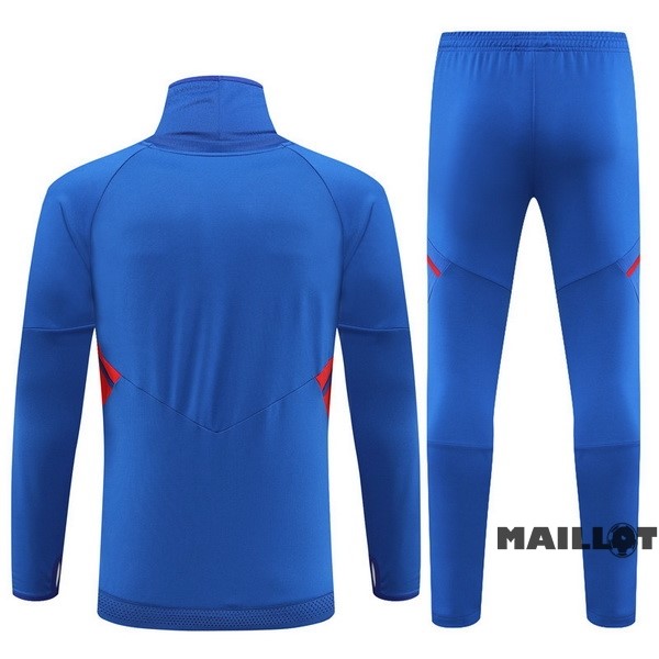 Foot Maillot Pas Cher Ensemble Complet Sudadera Entrainement Enfant Lyon 2022 2023 Bleu