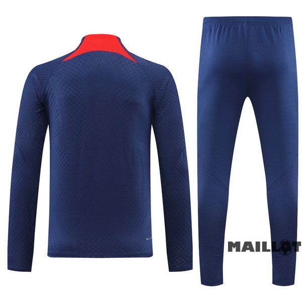 Foot Maillot Pas Cher Ensemble Complet Sudadera Entrainement Enfant Paris Saint Germain 2022 2023 Bleu I Rouge