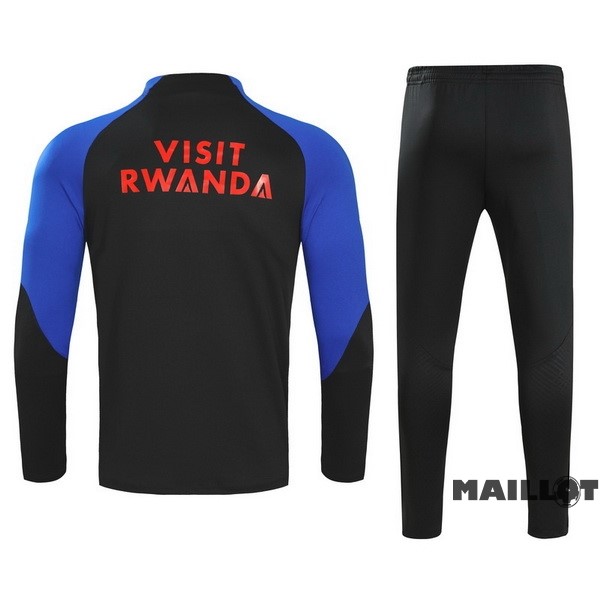 Foot Maillot Pas Cher Ensemble Complet Sudadera Entrainement Enfant Paris Saint Germain 2022 2023 Noir Bleu