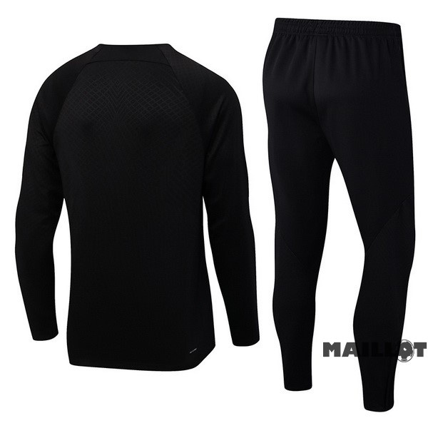 Foot Maillot Pas Cher Ensemble Complet Sudadera Entrainement Enfant Paris Saint Germain 2022 2023 Noir I Jaune