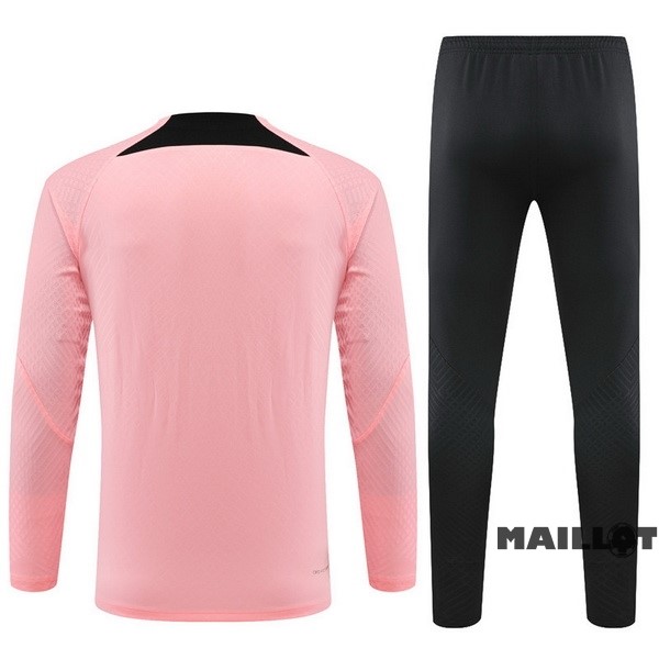 Foot Maillot Pas Cher Ensemble Complet Sudadera Entrainement Enfant Paris Saint Germain 2022 2023 Rose I Noir
