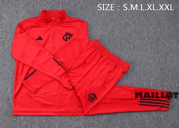 Foot Maillot Pas Cher Ensemble Complet Sudadera Entrainement Flamengo 2023 2024 Rouge