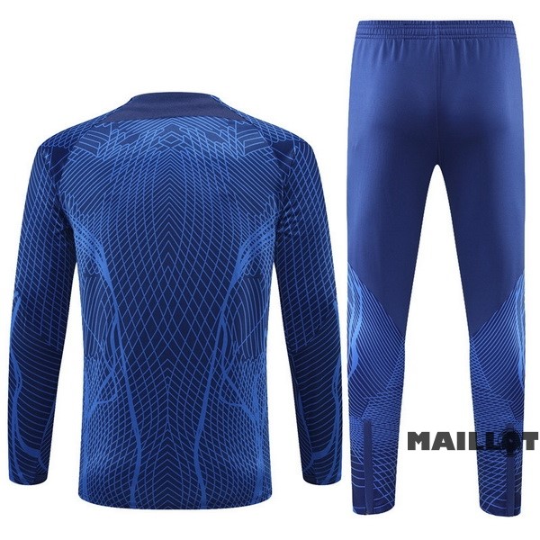 Foot Maillot Pas Cher Ensemble Complet Sudadera Entrainement France 2022 Bleu I Marine