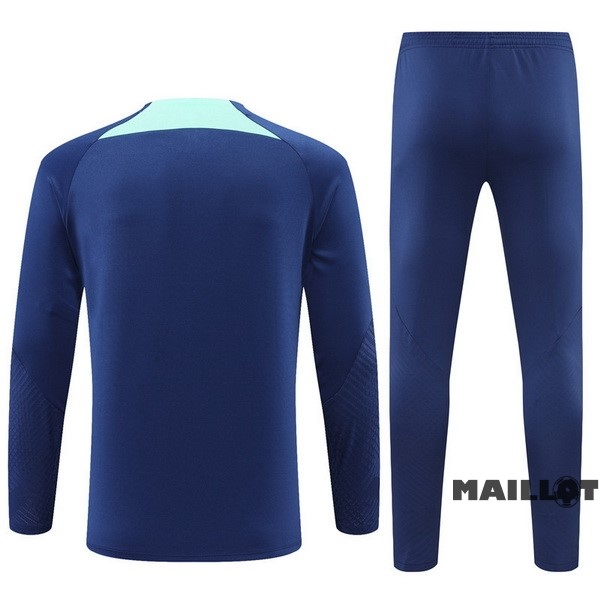 Foot Maillot Pas Cher Ensemble Complet Sudadera Entrainement Inter Milán 2022 2023 Bleu