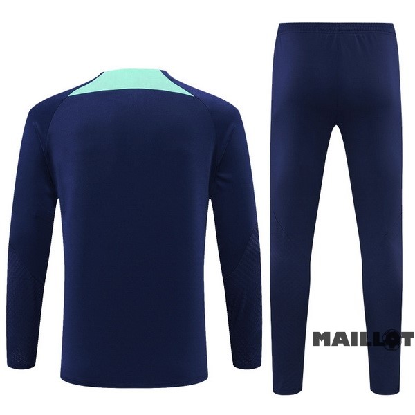 Foot Maillot Pas Cher Ensemble Complet Sudadera Entrainement Inter Milán 2022 2023 Bleu