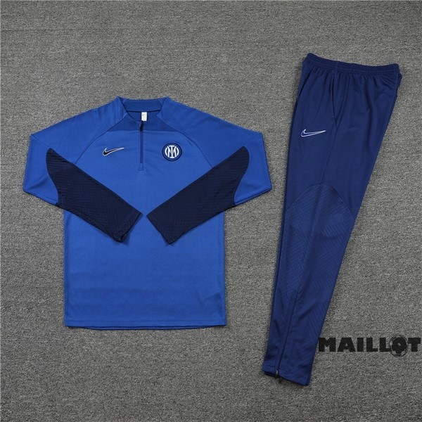 Foot Maillot Pas Cher Ensemble Complet Sudadera Entrainement Inter Milán 2022 2023 I Bleu
