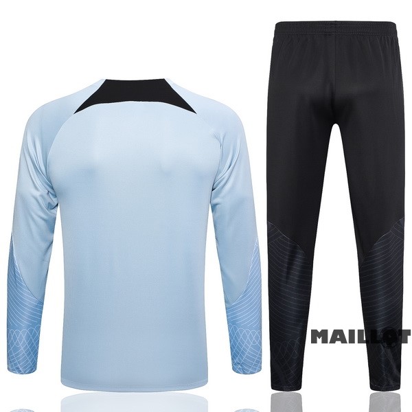 Foot Maillot Pas Cher Ensemble Complet Sudadera Entrainement Inter Milán 2023 2024 Bleu II Noir
