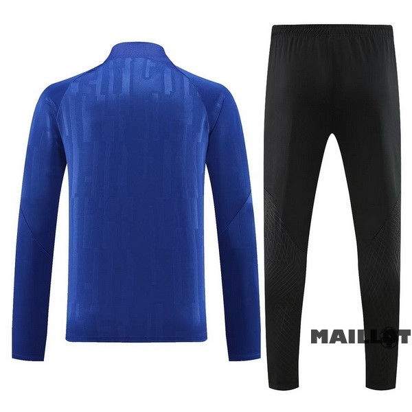 Foot Maillot Pas Cher Ensemble Complet Sudadera Entrainement Inter Milán 2023 2024 Bleu I Noir